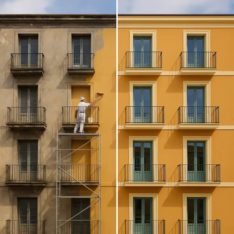 rehabilitacion fachada pintores girona